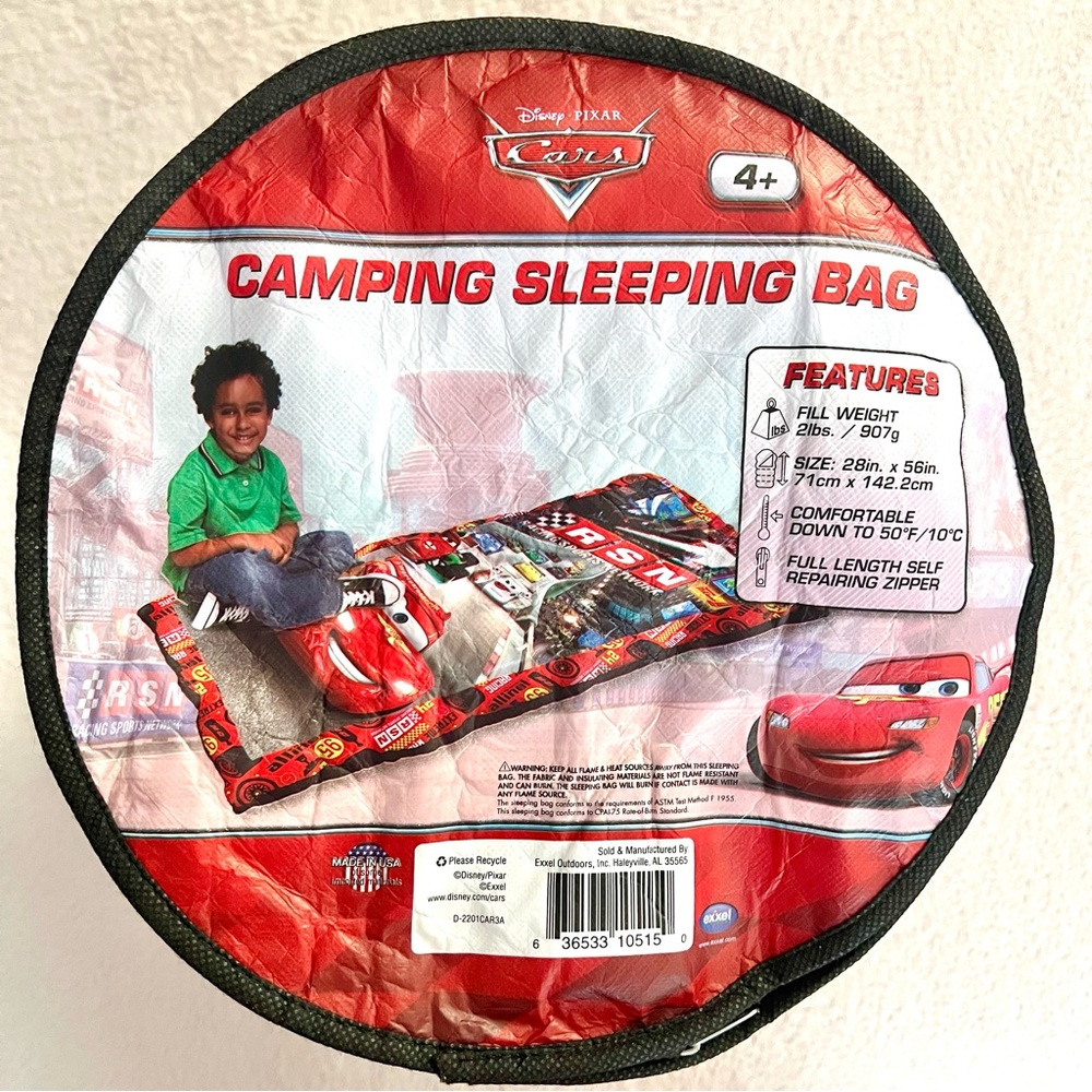 Disney Pixar Camping Sleeping Bag